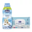 CHICCO Koncentrált öblítő Édes Púder 750ml + nedves törlőkendő 72 db ingyen