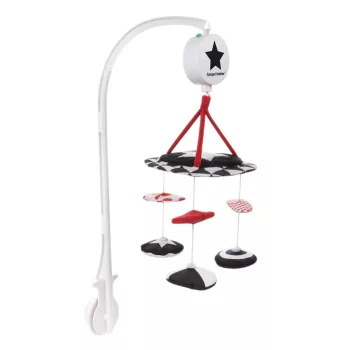   CANPOL BABIES Kontrasztos plüss karika melódiákkal Sensory