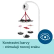CANPOL BABIES Kontrasztos plüss karika melódiákkal Sensory