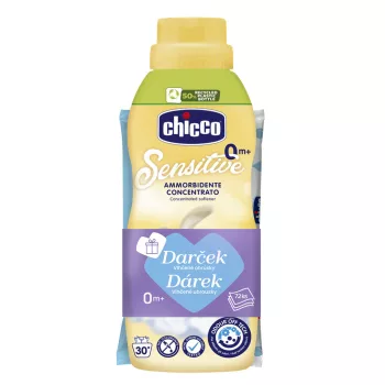   CHICCO Koncentrált öblítő Lágy érintés 750 ml + nedves törlőkendő 72 db ingyen