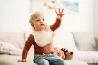 PETITE&MARS  Szilikon előke Sam Beige Dandelion