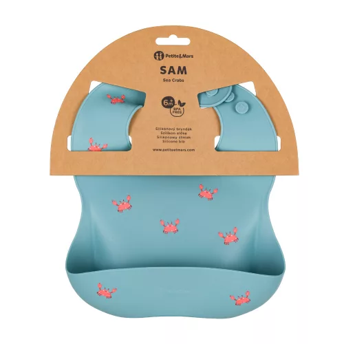 PETITE&MARS Szilikon előke Take&Match Tengeri Rákok 6m+