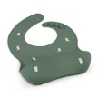 PETITE&MARS Szilikon előke Take&Match Green Dinos 6m+