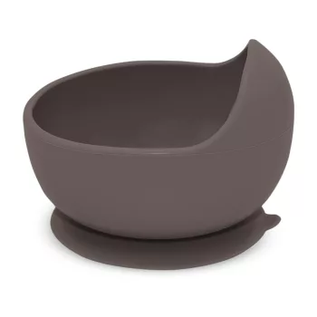   PETITE&MARS Szilikon tál tapadókoronggal Take&Match Bitter Cocoa 6m+