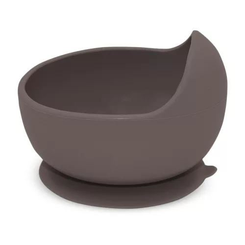 PETITE&MARS Szilikon tál tapadókoronggal Take&Match Bitter Cocoa 6m+