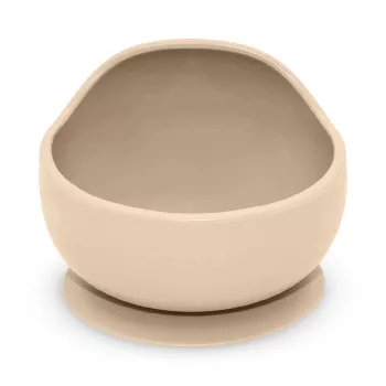   PETITE&MARS Szilikon tál tapadókoronggal Take&Match Desert Sand 6m+