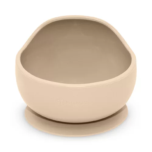 PETITE&MARS Szilikon tál tapadókoronggal Take&Match Desert Sand 6m+