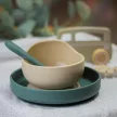 PETITE&MARS Szilikon tál tapadókoronggal Take&Match Desert Sand 6m+