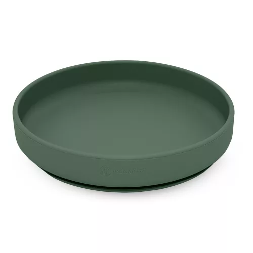 PETITE&MARS  Szilikon tányér tapadókoronggal Take&Match Misty Green 6m+
