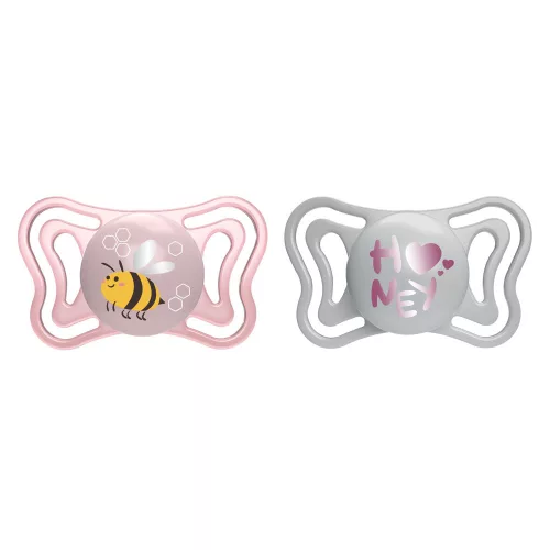 CHICCO Physio Light szilikon cumik rózsaszín 2-6 hónapos, 2 db