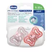 CHICCO Physio Light szilikon cumi rózsaszín 6-16 hónapos, 2 db