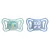 CHICCO Physio Light szilikon cumi kék 6-16m, 2 db