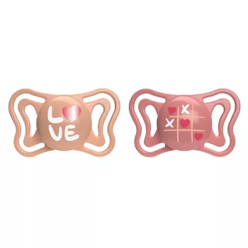   CHICCO Physio Light szilikon cumik rózsaszín 16-36 hónapos korig, 2 db