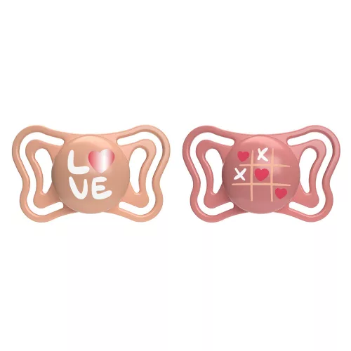 CHICCO Physio Light szilikon cumik rózsaszín 16-36 hónapos korig, 2 db