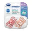 CHICCO Physio Light szilikon cumik rózsaszín 16-36 hónapos korig, 2 db