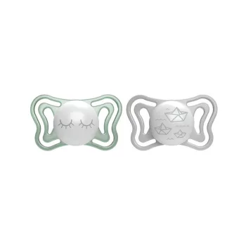   CHICCO Physio Light szilikon éjszakai cumi 16-36 hónaposoknak, 2db