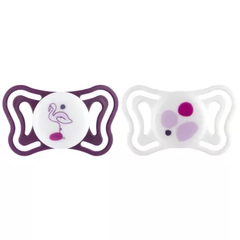   CHICCO Physioforma Light szilikon fogszabályozó cumi pink 16-36 hónap, 2 db