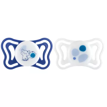   CHICCO Physioforma Light szilikon fogszabályozó cumi blue 16-36 hónap, 2 db
