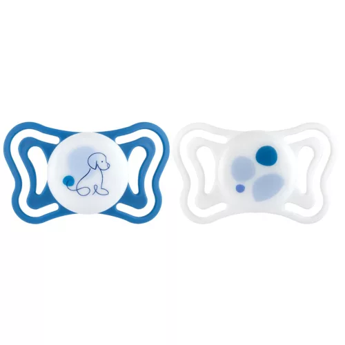 CHICCO Physioforma Light szilikon fogszabályozó cumi blue 6-16 hónap, 2 db
