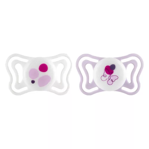 CHICCO Physioforma Light szilikon fogszabályozó cumi pink 2-6 hónap, 2 db