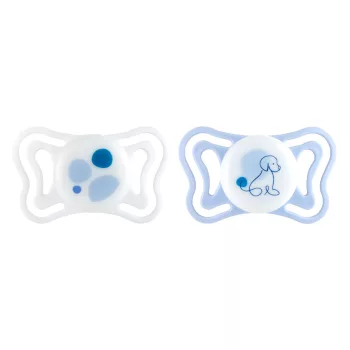   CHICCO Physioforma Light szilikon fogszabályozó cumi blue 2-6 hónap, 2 db