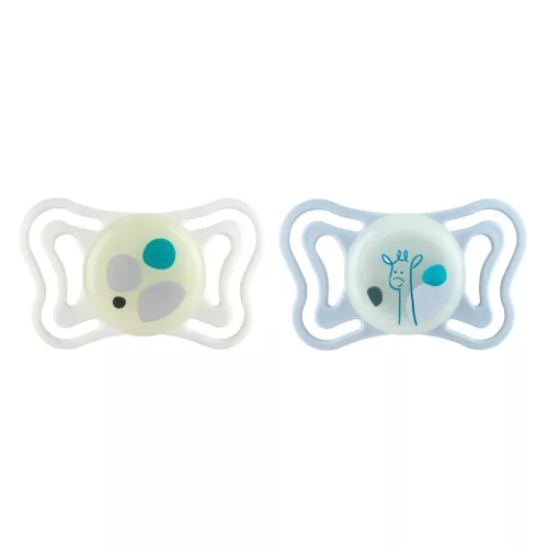 CHICCO Physioforma Light szilikon fogszabályozó cumi neutral 2-6 hónap, 2 db