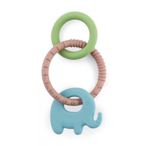 PETITE&MARS Szilikon rágóka Elefi Velvet Latte 0m+