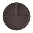 PETITE&MARS Szilikon osztott tányér kerek Take&Match Bitter Cocoa 6m+