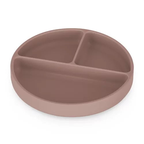 PETITE&MARS Szilikon osztott tányér Take&Match Velvet Latte 6m+