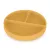 PETITE&MARS Szilikon osztott tányér, kerek Take&Match Intense Ochre 6m+