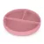 PETITE&MARS Szilikon osztott tányér, kerek Take&Match Dusty Rose 6m+