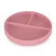 PETITE&MARS Szilikon osztott tányér, kerek Take&Match Dusty Rose 6m+
