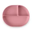 PETITE&MARS Szilikon osztott tányér, ovális Take&Match Dusty Rose 6m+