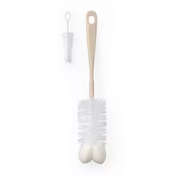 BABYONO Cumisüveg kefe mini kefével Bézs