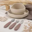 PETITE&MARS Rozsdamentes acél evőeszköz készlet Take&Match Velvet Latte 12m+