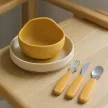PETITE&MARS Rozsdamentes acél evőeszközkészlet Take&Match Intense Ochre 12m+