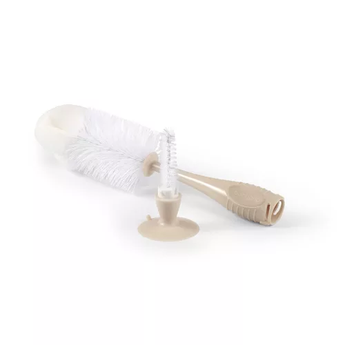 BABYONO Üveg- és cumikefe tapadókoronggal Bézs