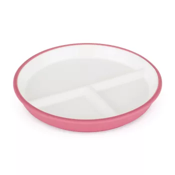   PETITE&MARS Kerámia tányér szilikon borítással Candy Pink