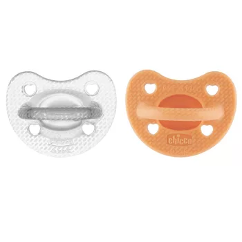 CHICCO Cumisüveg Physio Luxe narancs/szürke 6-16h, 2db