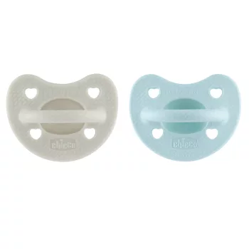 CHICCO Physio Luxe zöld/szürke cumi 6-16h, 2db