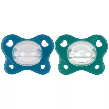   CHICCO PhysioForma® Dual Soft kék cumi 16-36 hónapos korig, 2 db