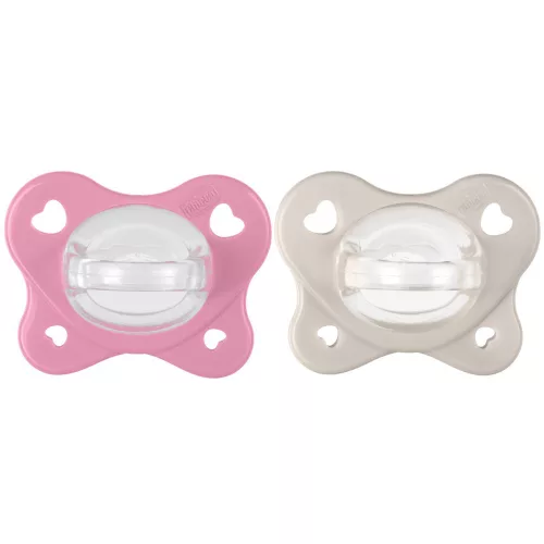 CHICCO PhysioForma® Dual Soft cumi rózsaszín 6-16 hónapos, 2 db