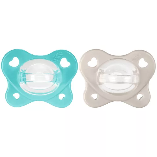 CHICCO PhysioForma® Dual Soft cumik kék 6-16m, 2 db