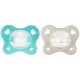 CHICCO PhysioForma® Dual Soft cumik kék 6-16m, 2 db