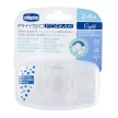 CHICCO Physio Luxe teljesen szilikon cumi 2-6m crystal 2 db