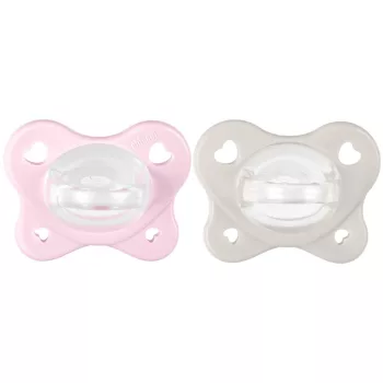 CHICCO PhysioForma® Dual Soft cumi rózsaszín 2-6m, 2 db