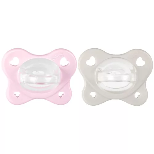 CHICCO PhysioForma® Dual Soft cumi rózsaszín 2-6m, 2 db