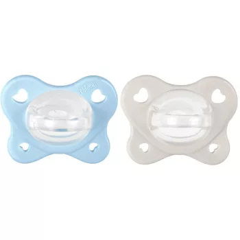 CHICCO PhysioForma® Dual Soft cumik kék 2-6 hónapos, 2 db