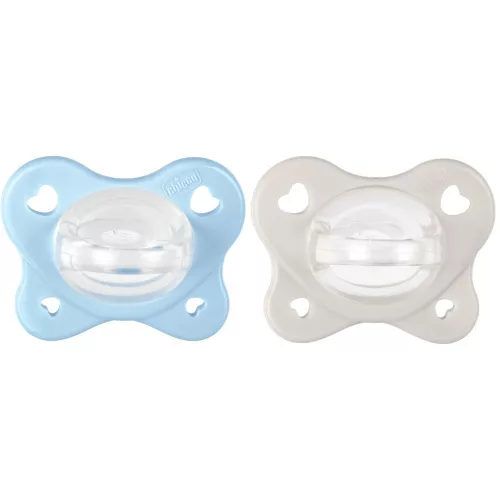 CHICCO PhysioForma® Dual Soft cumik kék 2-6 hónapos, 2 db