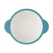 PETITE&MARS Kerámia tálka szilikon borítással Teal Blue